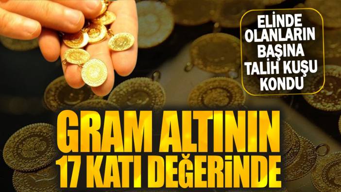 Gram altının 17 katı değerinde: Elinde olanların başına talih kuşu kondu