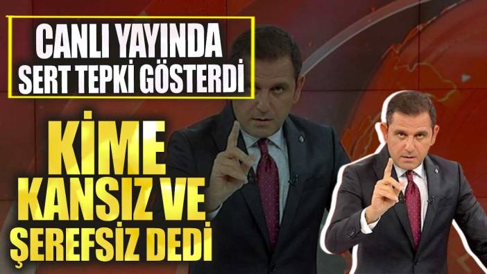 Fatih Portakal kime kansız ve şerefsiz dedi! Canlı yayında sert tepki gösterdi