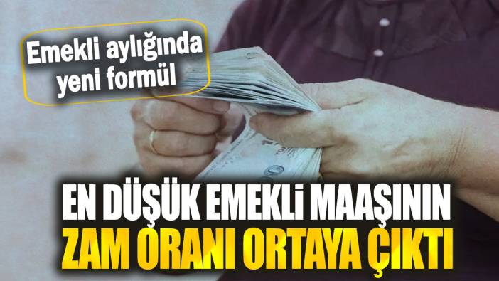 En düşük emekli maaşının zam oranı ortaya çıktı: Emekli aylığında yeni formül