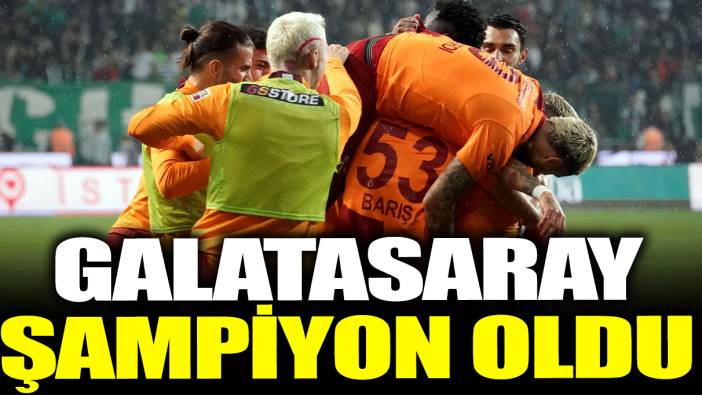 Son dakika... Galatasaray şampiyon oldu