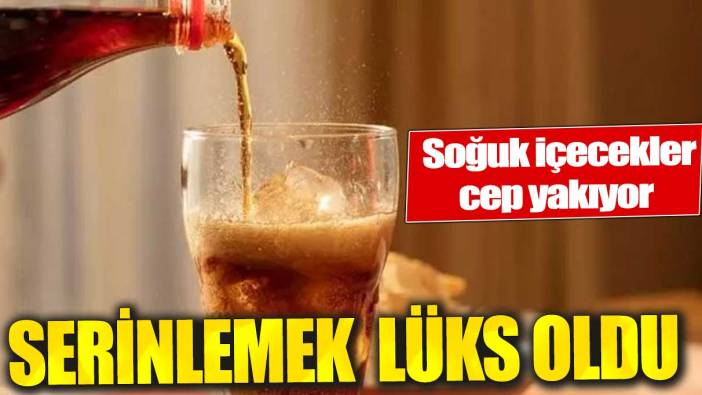 Kola, meyve suyu ve buzlu çaya zam