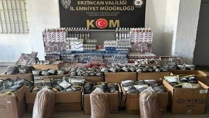 Erzincan’da dev kaçakçılık operasyonu