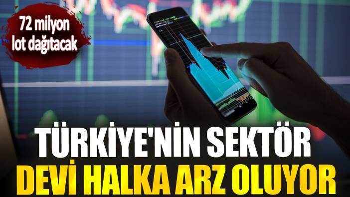 Türkiye'nin sektör devi halka arz oluyor! 72 milyon lot dağıtacak