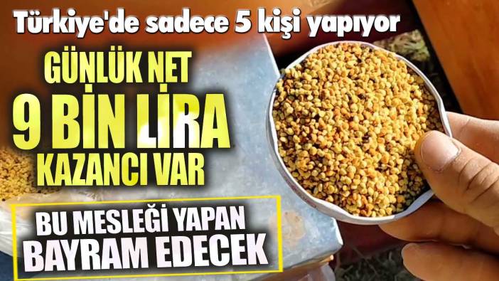 Günlük net 9 bin lira kazancı var! Türkiye'de sadece 5 kişi yapıyor