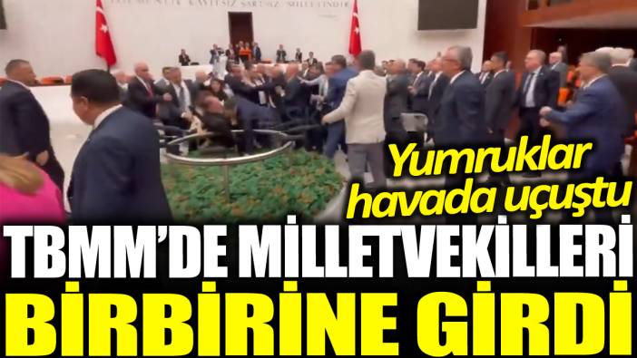 Son dakika... TBMM'de kavga çıktı! Yumruklar havada uçuştu