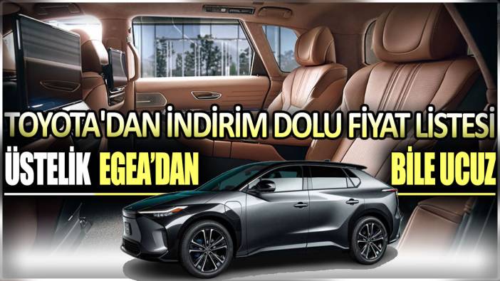 Toyota'dan indirim dolu fiyat listesi: Fiat Egea'dan bile çok daha ucuz