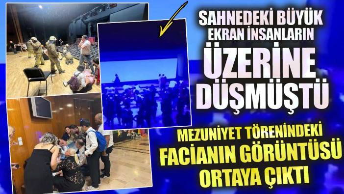 Şişli'deki mezuniyet törenindeki facianın görüntüsü ortaya çıktı