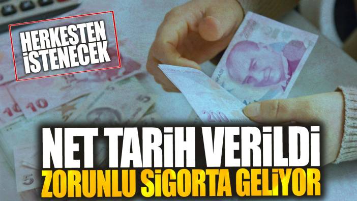 Zorunlu sigorta geliyor net tarih verildi: Herkesten istenecek