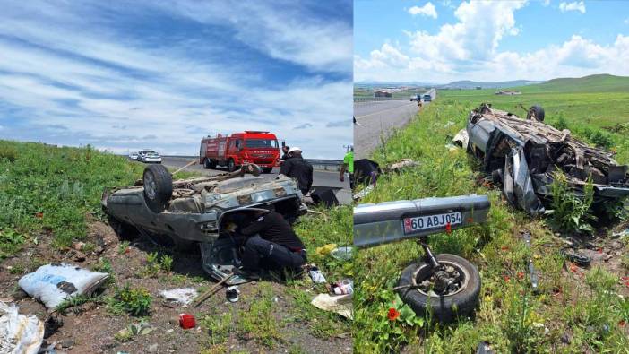 Kars'ta feci kaza! 1’i ağır 2 yaralı