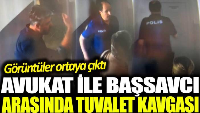 Avukat ve Başsavcı arasındaki 'tuvalet' kavgasının görüntüleri ortaya çıktı!