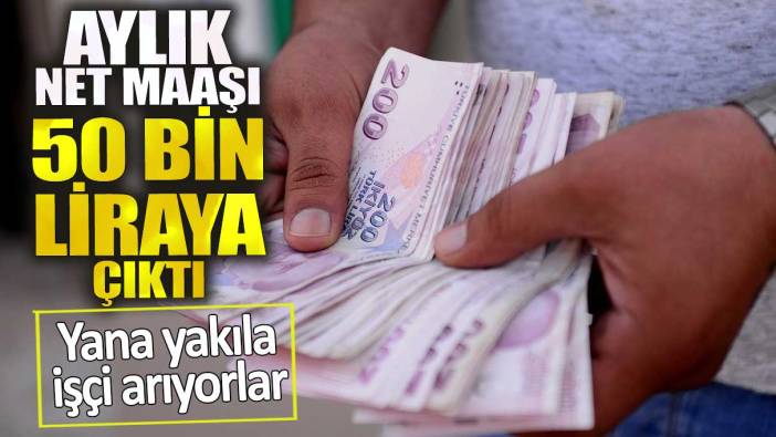 Aylık net maaşı 50 bin liraya çıktı!  Yana yakıla işçi arıyorlar