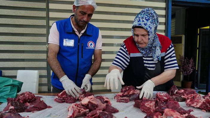 85 aileye kurban eti ulaştırıldı