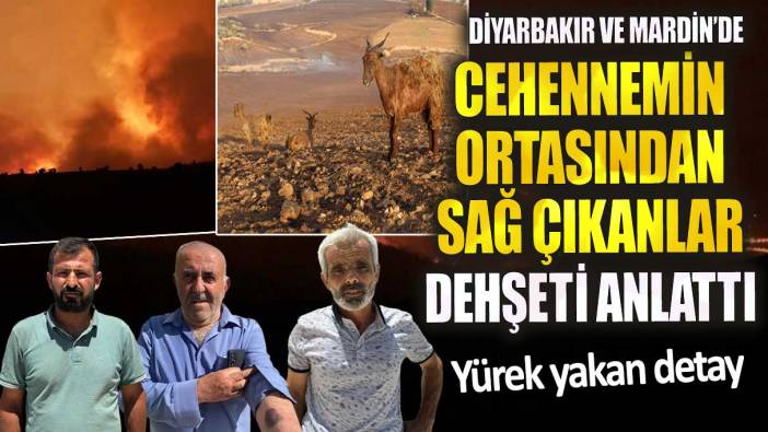 Diyarbakır ve Mardin’de yangından sağ çıkanlar dehşeti anlattı. Yürek yakan detay