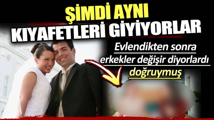 Evlilik yıldönümlerinde yemin tazeleyen çiftin değişimi viral oldu