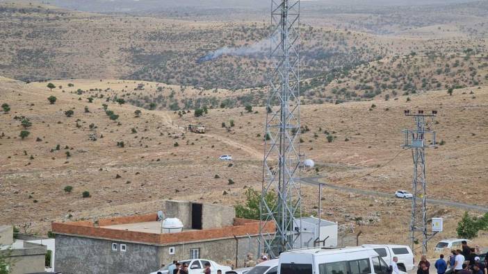 Mardin'de düşen yıldırım sonrası yangın çıktı