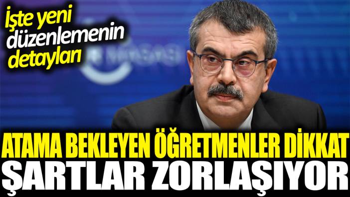 Bakan Tekin sinyali verdi! Öğretmen olmak için şartlar değişecek