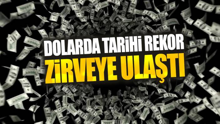 Dolarda tarihi rekor. Zirveye ulaştı