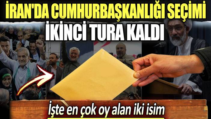 İran'da cumhurbaşkanlığı seçimi ikinci tura kaldı. İşte en çok oy alan iki isim