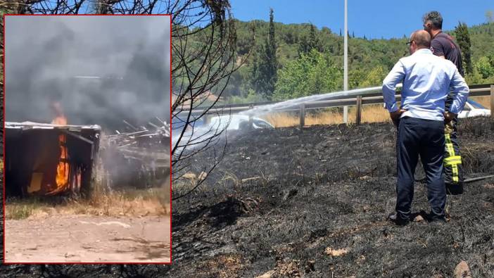 Kocaeli'de yangın vatandaşları sokağa döktü