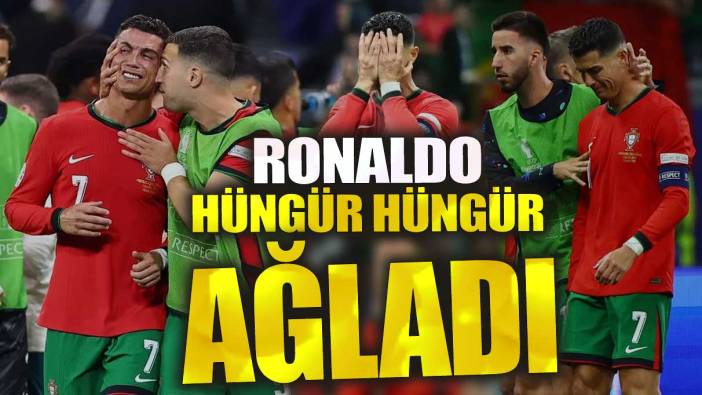 Ronaldo maçın ortasında hüngür hüngür ağladı