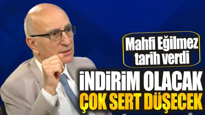 Mahfi Eğilmez: İndirim olacak çok sert düşecek