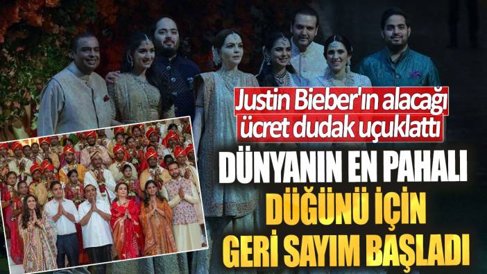 Dünyanın en pahalı düğünü için geri sayım başladı. Justin Bieber'ın alacağı ücret dudak uçuklattı