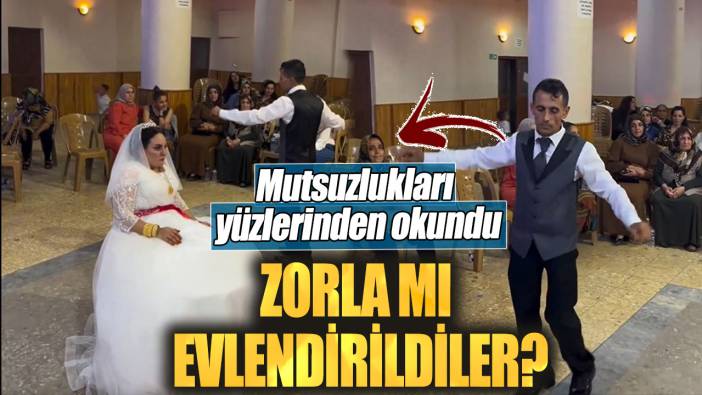 Zorla mı evlendirildiler. Mutsuzlukları yüzlerinden okundu