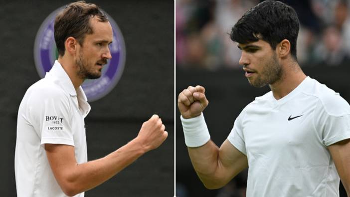 Alcaraz ve Medvedev Wimbledon'da yarı finale çıktı