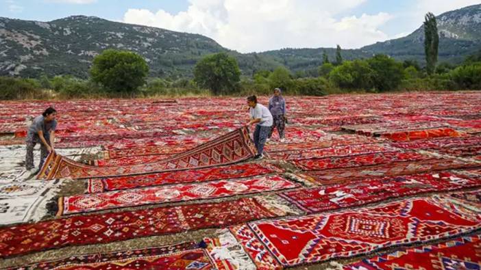 Tezgahta halıya ilk düğüm, tarlada son dokunuş kadınlardan