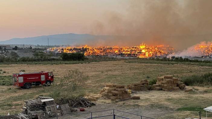 Aydın'da kağıt fabrikasında yangın