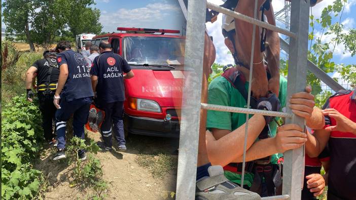 Elektrik direğindeki baz istasyonunu onarırken bayıldı. AFAD ve İtfaiye kurtardı