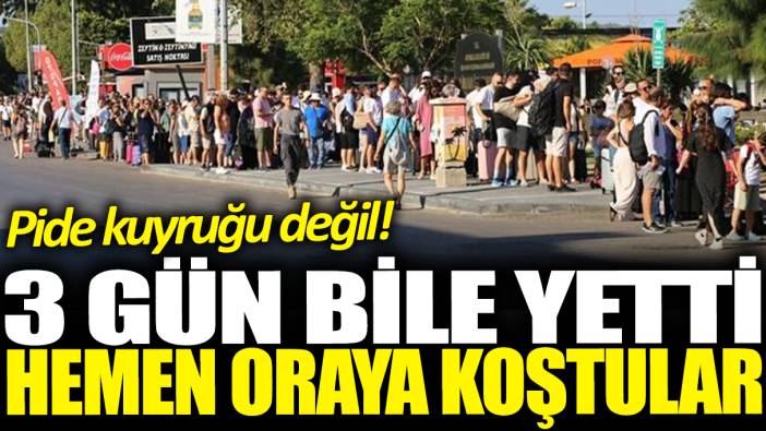 15 Temmuz ile hafta sonu tatilini birleştiren oraya koştu: Pide kuyruğu değil! 5 bin kişi...