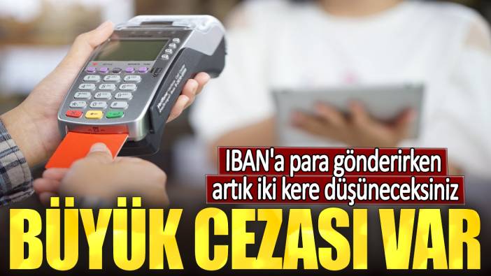 IBAN'a para gönderirken artık iki kere düşüneceksiniz. Büyük cezası var