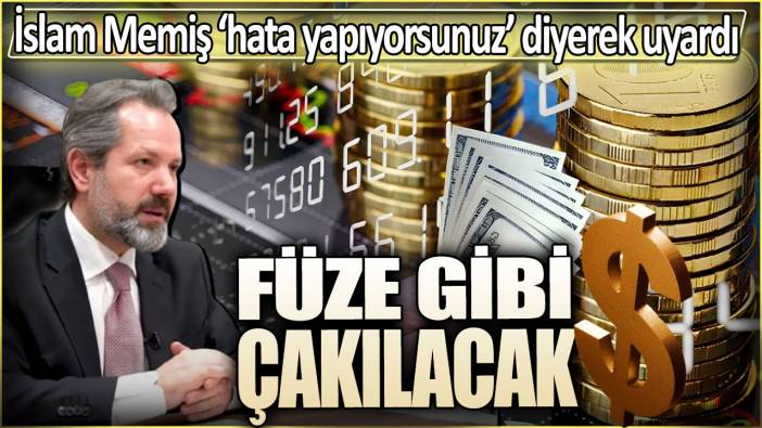 İslam Memiş yanlış yoldasınız diyerek uyardı. Füze gibi çakılacak