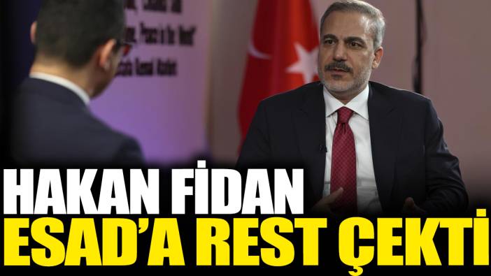 Hakan Fidan Esad'a rest çekti