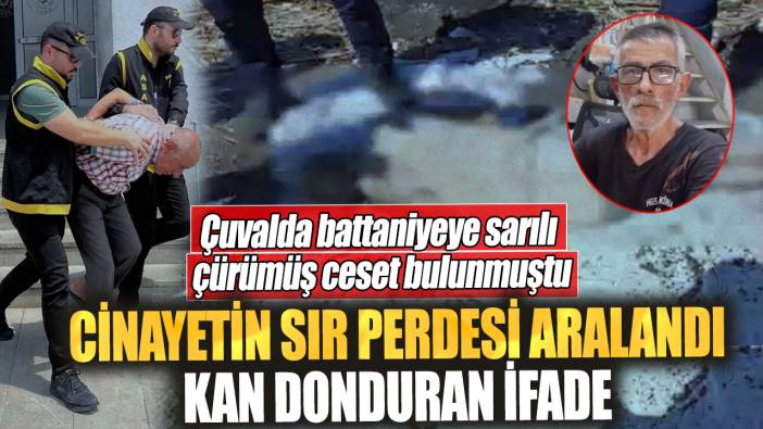 Çuvalda battaniyeye sarılı çürümüş ceset bulunmuştu! Cinayetin sır perdesi aralandı