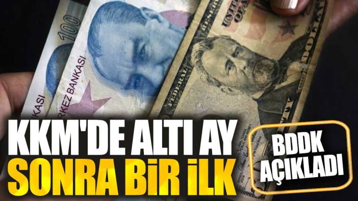 KKM'de altı ay sonra bir ilk. BDDK açıkladı