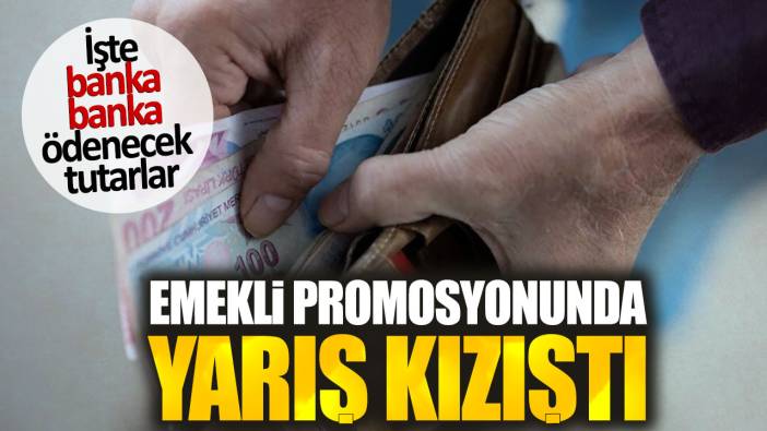 Emekli promosyonunda yarış kızıştı. İşte banka banka ödenecek tutarlar