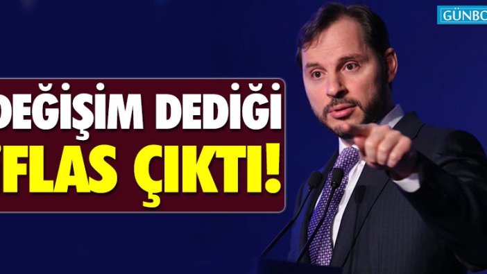 Albayrak'ın değişim dediği iflas çıktı!