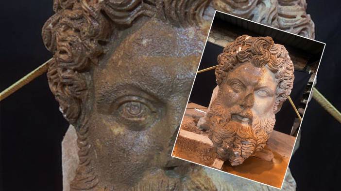 Aphrodisias'ta Zeus'a ait mermer baş bulundu