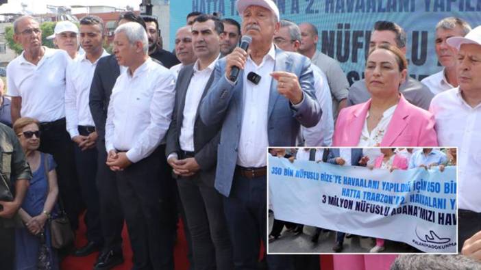 Adana Şakirpaşa Havalimanı kapatılmasın eylemi düzenlendi