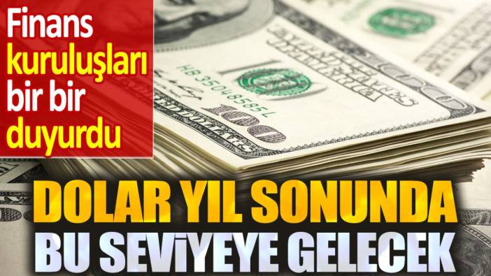 Dolar yıl sonunda bu seviyeye gelecek. Yabancı finans kuruluşları bir bir açıkladı