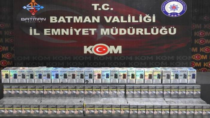 Batman'da gümrük kaçağı sigara ele geçirildi