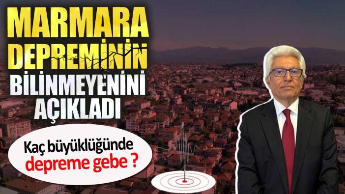 Marmara depreminin bilinmeyenini açıkladı!  Kaç büyüklüğünde depreme gebe