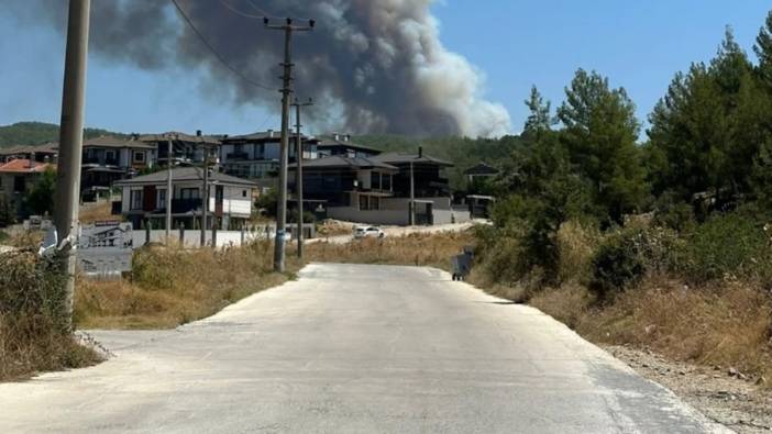 Muğla'da orman yangınlarına havadan ve karadan müdahale