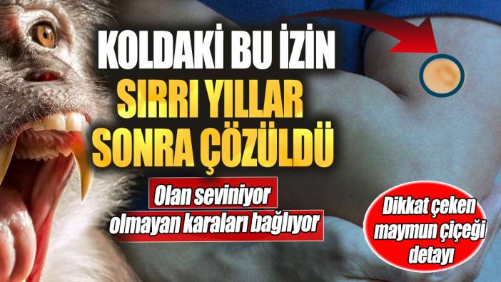 Koldaki bu izin sırrı yıllar sonra çözüldü! Dikkat çeken maymun çiçeği detayı