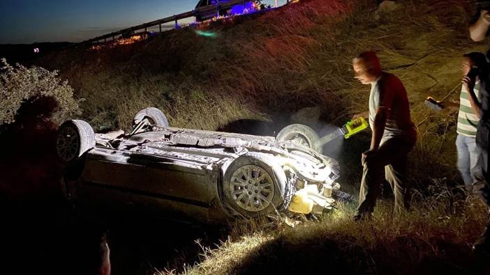 Kırklareli'nde otomobil şarampole devrildi: 1 ölü 3 yaralı var