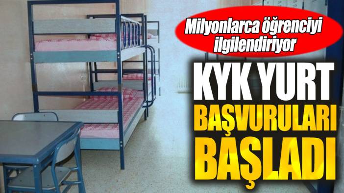 Son dakika... KYK yurt başvuruları başladı! Milyonlarca öğrenciyi ilgilendiriyor