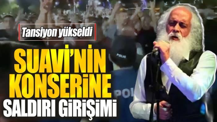 Suavi’nin konserine saldırı girişimi! Tansiyon yükseldi