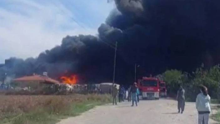 Son dakika... Tekirdağ'da boya fabrikasında yangın!